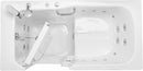 Ella Standard Acrylic Hydro Massage with Independent Foot Massage Walk in Tub 30"x60" Left Inward Swing Door 2 Piece Fast Fill Faucet Heated Seat and Backrest