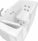 Ella Standard Acrylic Hydro Massage with Independent Foot Massage Walk in Tub 30"x60" Left Inward Swing Door 2 Piece Fast Fill Faucet