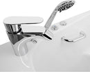 Ella Standard Acrylic Hydro Massage with Independent Foot Massage Walk in Tub 30"x60" Left Inward Swing Door 2 Piece Fast Fill Faucet