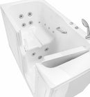 Ella Standard Acrylic Hydro Massage with Independent Foot Massage Walk in Tub 30"x60" Right Inward Swing Door 2 Piece Fast Fill Faucet Heated Seat and Backrest