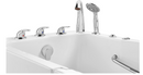Ella Standard Acrylic Hydro Massage Walk in Tub 30"x52", Left Inward Swing Door, 5 Piece Faucet