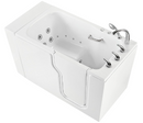 Ella Standard Acrylic Hydro Massage Walk in Tub 30"x52", Right Inward Swing Door, 5 Piece Faucet