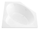 Venzi Ambra 60 x 60 Corner Soaking Bathtub with Center Drain By Atlantis