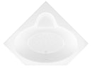 Venzi Ambra 60 x 60 Corner Soaking Bathtub with Center Drain By Atlantis