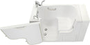 Ella Wheelchair Transfer 26"x52" Acrylic Soaking Walk In Bathtub Left Outward Swing Door Heated Seat 2 Piece Fast Fill Faucet 2" Dual Drain