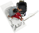 Ella Wheelchair Transfer 26"x52" Acrylic Hydro Massage Walk In Bathtub Left Outward Swing Door Heated Seat 2 Piece Fast Fill Faucet 2" Dual Drain