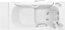 Ella Wheelchair Transfer 26"x52" Acrylic Soaking Walk In Bathtub Left Outward Swing Door Heated Seat 2 Piece Fast Fill Faucet 2" Dual Drain