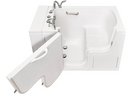 Ella Wheelchair Transfer 30"x52" Acrylic Soaking Walk-in-Bathtub Left Outward Swing Door Heated Seat 5 Piece Fast Fill Faucet 2" Dual Drain