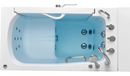 Ella Wheelchair Transfer 30"x52" Acrylic Hydro Massage Walk-In Bathtub with Left Outward Swing Door Heated Seat 5 Piece Fast Fill Faucet 2" Dual Drain
