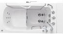 Ella Wheelchair Transfer 30"x52" Acrylic Hydro Massage Walk-In Bathtub with Left Outward Swing Door Heated Seat 5 Piece Fast Fill Faucet 2" Dual Drain