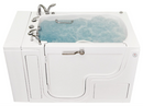 Ella Wheelchair Transfer 30"x52" Acrylic Hydro Massage Walk-In Bathtub with Left Outward Swing Door Heated Seat 5 Piece Fast Fill Faucet 2" Dual Drain