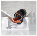 Ella Wheelchair Transfer 30"x52" Acrylic Hydro Massage Walk-In Bathtub with Right Outward Swing Door 2 Piece Fast Fill Faucet 2" Dual Drain
