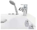 Ella Wheelchair Transfer 30"x52" Acrylic Hydro Massage Walk-In Bathtub with Right Outward Swing Door 2 Piece Fast Fill Faucet 2" Dual Drain