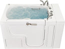 Ella Wheelchair Transfer 30"x52" Acrylic Hydro Massage Walk In Bathtub with Right Outward Swing Door Heated Seat 5PC Fast Fill Faucet 2"Dual Drain