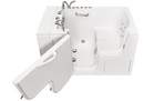Ella Wheelchair Transfer 32"x52" Acrylic Hydro Massage with Independent Foot Massage Walk In Bathtub Left Outward Swing Door 5 Piece Fast Fill Faucet 2" Dual Drain