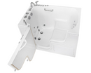 Ella Wheelchair Transfer 36"x55" Acrylic Hydro Massage with Independent Foot Massage Walk In Bathtub Left Door 5 Piece Fast Fill Faucet 2" Dual Drain