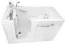 Ella Zen Acrylic Hydro Massage Walk in Tub 30"x52" Left Inward Swing Door 2 Piece Fast Fill Faucet