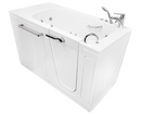 Ella Zen Acrylic Hydro Massage Walk in Tub 30"x52" Right Inward Swing Door 2 Piece Fast Fill Faucet Heated Seat and Back