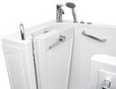 Ella Zen Acrylic Hydro Massage Walk in Tub 30"x52" Left Inward Swing Door 2 Piece Fast Fill Faucet