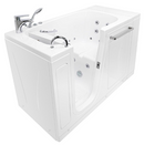 Ella Zen Acrylic Hydro Massage Walk in Tub 30"x52" Left Inward Swing Door 2 Piece Fast Fill Faucet