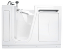 Ella Zen Acrylic Hydro Massage Walk in Tub 30"x52" Left Inward Swing Door 2 Piece Fast Fill Faucet