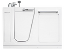 Ella Zen Acrylic Hydro Massage Walk in Tub 30"x52" Left Inward Swing Door 2 Piece Fast Fill Faucet
