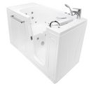 Ella Zen Acrylic Hydro Massage Walk in Tub 30"x52" Right Inward Swing Door 2 Piece Fast Fill Faucet