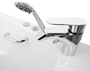 Ella Zen Acrylic Hydro Massage Walk in Tub 30"x52" Right Inward Swing Door 2 Piece Fast Fill Faucet