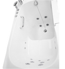Ella Zen Acrylic Hydro Massage Walk in Tub 30"x52" Right Inward Swing Door 2 Piece Fast Fill Faucet