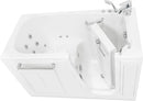 Ella Zen Acrylic Hydro Massage with Independent Foot Massage Walk in Tub 30"x60" Right Inward Swing Door 2 Piece Fast Fill Faucet