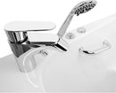 Ella Zen Acrylic Hydro Massage with Independent Foot Massage Walk in Tub 30"x60" Right Inward Swing Door 2 Piece Fast Fill Faucet Heated Seat and Backrest