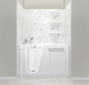 Ella Zen Acrylic Hydro Massage with Independent Foot Massage Walk in Tub 30"x60" Left Inward Swing Door 2 Piece Fast Fill Faucet