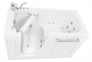 Ella Zen Acrylic Hydro Massage Walk in Tub 30"x60" Left Inward Swing Door 2 Piece Faucet Heated Seat and Backrest