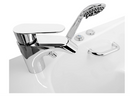 Ella Zen Acrylic Hydro Massage Walk in Tub 30"x60" Left Inward Swing Door 2 Piece Faucet Heated Seat and Backrest