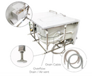 Ella Zen Acrylic Hydro Massage with Independent Foot Massage Walk in Tub 30"x60" Left Inward Swing Door 2 Piece Fast Fill Faucet Heated Seat and Backrest