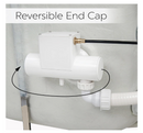 Ella Zen Acrylic Hydro Massage Walk in Tub 30"x60" Left Inward Swing Door 2 Piece Faucet Heated Seat and Backrest