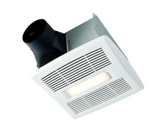 Broan - AE80L - InVent Series Single-Speed Fan 80 CFM - 0.8 Sones LED Fan/Light