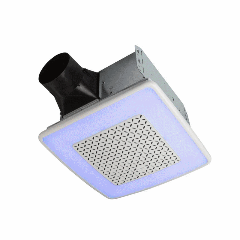 Broan - AER110RGBL - Roomside ChromaComfort Multi-Color LED Ventilation Fan - ENERGY STAR 110 CFM