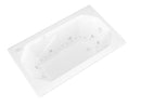 Venzi Irma 36 x 60 rectangular air & whirlpool bathtub, detail view
