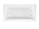 Venzi Madre 30 x 60 front skirted whirlpool bathtub, top view