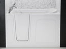 Venzi 32 x 60 walk-in soaking bathtub, left drain, white in a bathroom