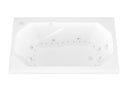 Venzi Irma 36 x 60 rectangular air & whirlpool bathtub feature graphic