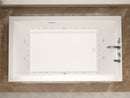 Venzi Grand Tour Villa 30 x 60 rectangular air & whirlpool bathtub installed in a bathroom