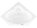 Venzi Grand Tour Ambra 60 x 60 corner air & whirlpool bathtub, detail view