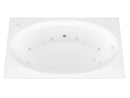 Venzi Grand Tour Viola 43 x 84 rectangular air & whirlpool bathtub, detail view