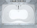 Venzi Bello 36 x 72 air & whirlpool bathtub installed in a bathroom