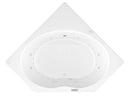 Venzi Grand Tour Luna 60 x 60 corner air & whirlpool bathtub, top view
