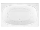 Venzi Aqui 48 x 78 rectangular air & whirlpool bathtub, top view