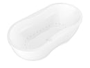 Venzi Velia 35.5 x 71 freestanding air jetted bathtub, detail view