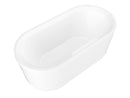 Venzi Padre 33 x 67 freestanding soaking bathtub feature graphic
